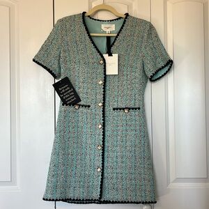 Tuckernuck Pomander Place Josephine Mini Dress XS NWT Tweed